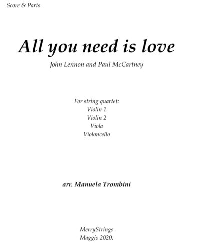 All You need is love