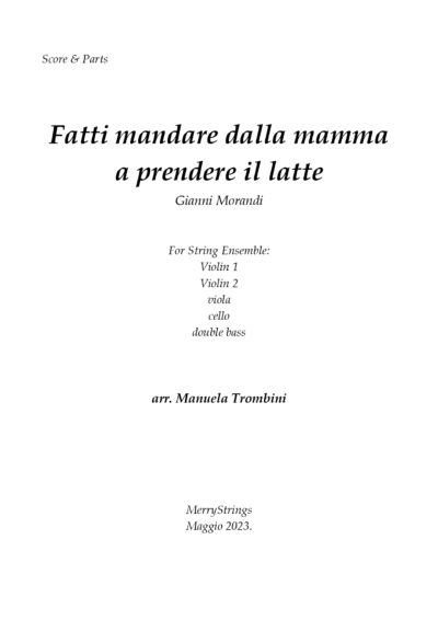 Fatti mandare dalla mamma a prendere il latte
