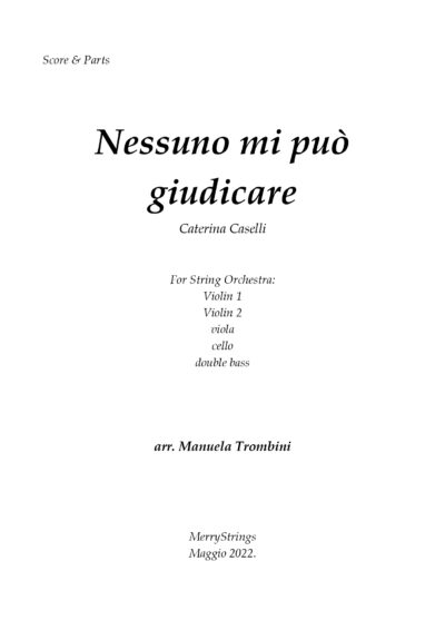 Nessuno mi può giudicare